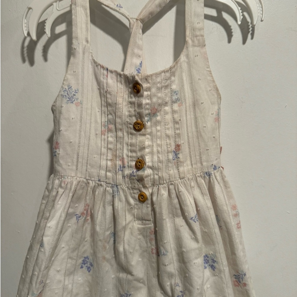 The Prairie by Rachel Ashwell toddler girls 3T floral dress bows white pink midi